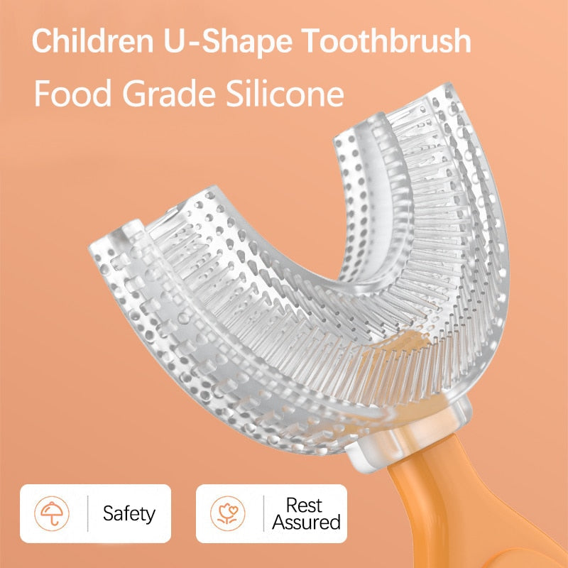 Escova de dentes infantil - em formato de U - Emporium JM